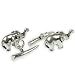 Mens Accessory Elephant Cufflinks Pair Sterling Silver