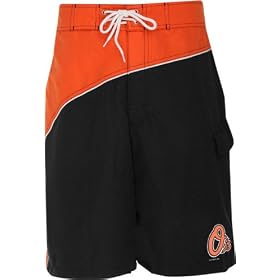 Buy Baltimore Orioles Youth Color Block Swim Trunks by G-III Sports