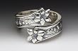 Silver Spoon Lilly of the Valley Flower Adjustable Ring Lila R