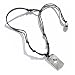 Jewelry : Surfer Dude Cross Dogtag Men's Necklace - Black thread