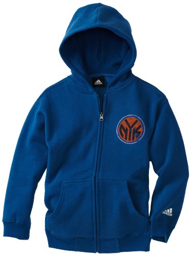 NBA Youth New York Knicks Team Vintage Fleece Hoodie - R288Tukn (Antique Royal, Large)