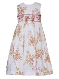 Rare Edition Girls 7-16 Orng Floral Smock Dress