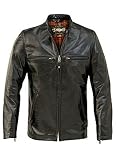 Schott Leather Fitted Cafe Racer 660 Black