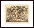 Art Poster Wood Framed Print - Evening - Artist: George Morland- Poster Size: 16 X 21