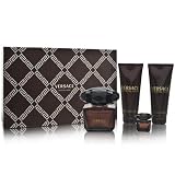 Versace Crystal Noir by Versace for Women 4 Piece Set Includes: 3.0 oz Eau de Toilette Spray + 0.17 oz Eau de Toilette Miniature + 3.4 oz Body Lotion + 3.4 oz Bath and Shower Gel