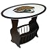 Jacksonville Jaguars Wood End Table With Glass Cover