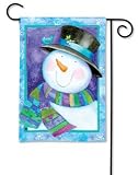 Jolly Snowman Garden Flag