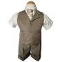 New Baby and Toddler Boy Summer Suit Natural/beige Vest Short Set