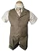 New Baby and Toddler Boy Summer Suit Natural/beige Vest Short Set
