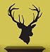 Vinyl Wall Art Decal Sticker Deer Head Statue Silhouette 43