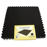 ホームエード スイフトレイン ジョイントマット 黒 45cm 8枚入 EWBCJM-45P8BK