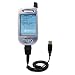 Coiled Power Hot Sync and Charge USB Data Cable w/ Tip Exchange for the AT&T SX56 PPC - Gomadic Brand