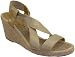 Andre Assoue Paloma Mid Women's Pewter Wedge Espadrille Sandals