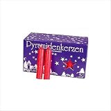 Medium Natural Beeswax Red Candle