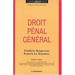 Droit p�nal g�n�ral