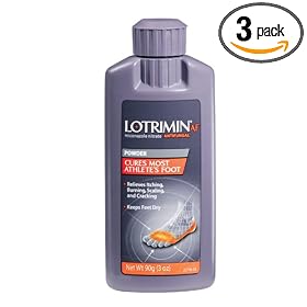 Lotrimin Antifungal Powder for Athlete's Foot, 3-Ounce Bottles (Pack of 3) by Lotrimin