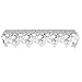 Heritage Lace Woodland 20-Inch by 88-Inch Mantle Scarf, White
