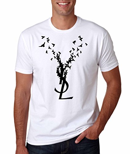 Ysl Yves Logo Bird Tshirt For Man