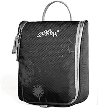 Portable Moisture-proof Travel Bag Drawer Dividers Essentials Hanging Cosmetic Camping Bag Pouch Toiletry Kit Wash Bag Cosmetic Bag Makeup Storage Case Organizer Black