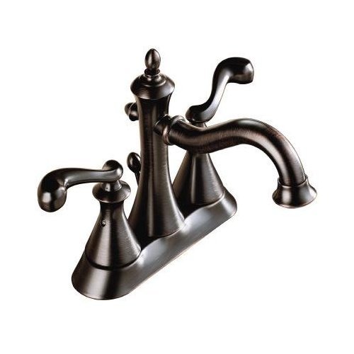 Delta 25925-RB Vessona Venetian Bronze Centerset Bathroom Faucet