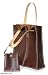 Leather bag, 'City Chic in Brown'