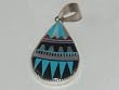 Multi Stone Jewelry Silver Pendant - PD-0060