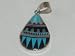 Multi Stone Jewelry Silver Pendant - PD-0060