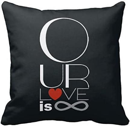 Our Love Is Infinite Dark Pillow Case