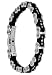 Jewelry : Stainless Steel and Black Rubber Cycle Bracelet