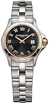 Big Sale Raymond Weil Parsifal Black Dial Stainless Steel and 18kt Rose Gold Ladies Watch 9460-SG5-00208