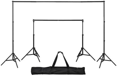 10 Ft Telescopic Background Backdrop Support Stand Crossbar System Photo Studio