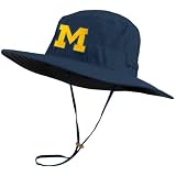 Columbia Michigan Wolverines Navy Blue Sun Guard Booney Hat