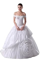 Corset   Waistline Off the Shoulder Taffeta  Dress