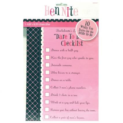 Childrens Toyshop  Third Party New : Hen nite: Dare To Do It Party Game