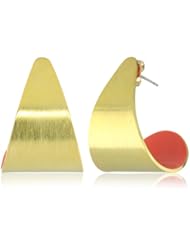 Dean Davidson "INNER BEAUTY" Gold with Poppy Enamel Inner Beauty Petal Earrings
