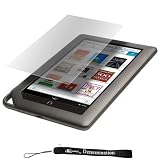 eBigValue: Clear Durable Anti Scratch Screen Protector with Lint Cleaning Cloth for New Barnes and Noble Nook Color