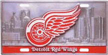 Detroit Red Wings Official License Plate Cover