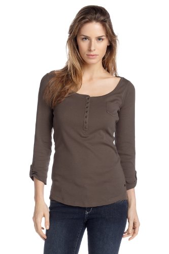 ESPRIT Damen T-Shirt A21603, Gr. 34 (XS), Braun (madison brown 212) Preisvergleich