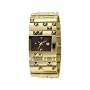 Diesel Ladies DZ5144 Gold Plated Bracelet Watch With Brown Dial Date Function