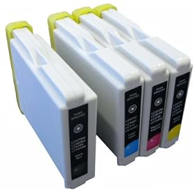 4 Items (1 Black, 1 Cyan, 1 Magenta, 1 Yellow) LC960 LC970 LC1000 ink cartridges compatible Brother DCP-130C DCP-135C DCP-150C DCP-153C DCP-157C DCP-330C DCP-350C DCP-540CN DCP-560CN DCP-750CW DCP-770CW MFC-230C MFC-235C MFC-240C MFC-260C MFC-440CN MFC-465CN MFC-660CN MFC-665CW MFC-680CN MFC-685CW MFC-845CW MFC-885CW MFC-3360C MFC-5460CN MFC-5860CN printer