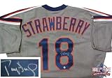 Darryl Strawberry Autographed/Hand Signed New York Mets MLB Majestic Baseball Jersey