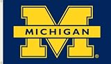 Michigan Wolverines M 3x5 Flag