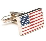 IMAGE OF American Flag Cufflinks - National/State Pride Formal Wear - Cufflinks