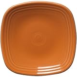 Fiesta 7-3/8-Inch Square Salad Plate, Tangerine
