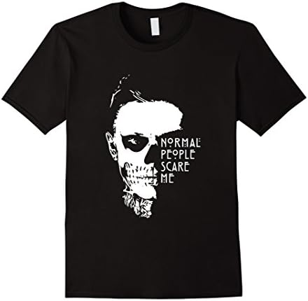 Men's Normal People Scare Me Evan Peters AHS T-Shirt XL Black