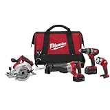 Milwaukee 2694-24 M18 18-Volt 4-Tool Cordless Combo Kit