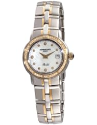 Raymond Weil Womens 9440-STS-97081 Parsifal Two-Tone Mother-Of-Pearl Diamond Dial Watch