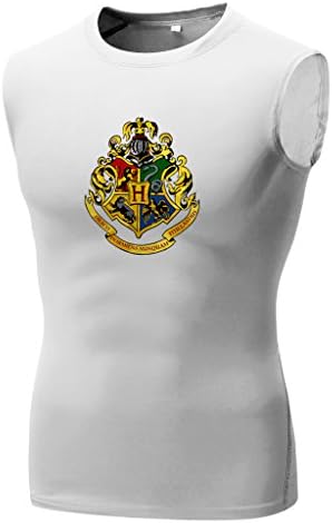 Samm Men's Harry Potter Hogwarts School Crest Athletic Comfort Undershirt