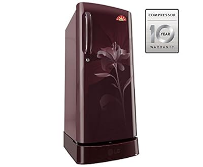 LG GL-D241ASLN.DSLZEBN Direct-cool Single-door Refrigerator (235 Ltrs, 5 Star Rating, Scarlet Lily)