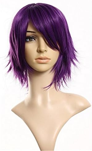 Meditative Rose cosplay ably short purple wig